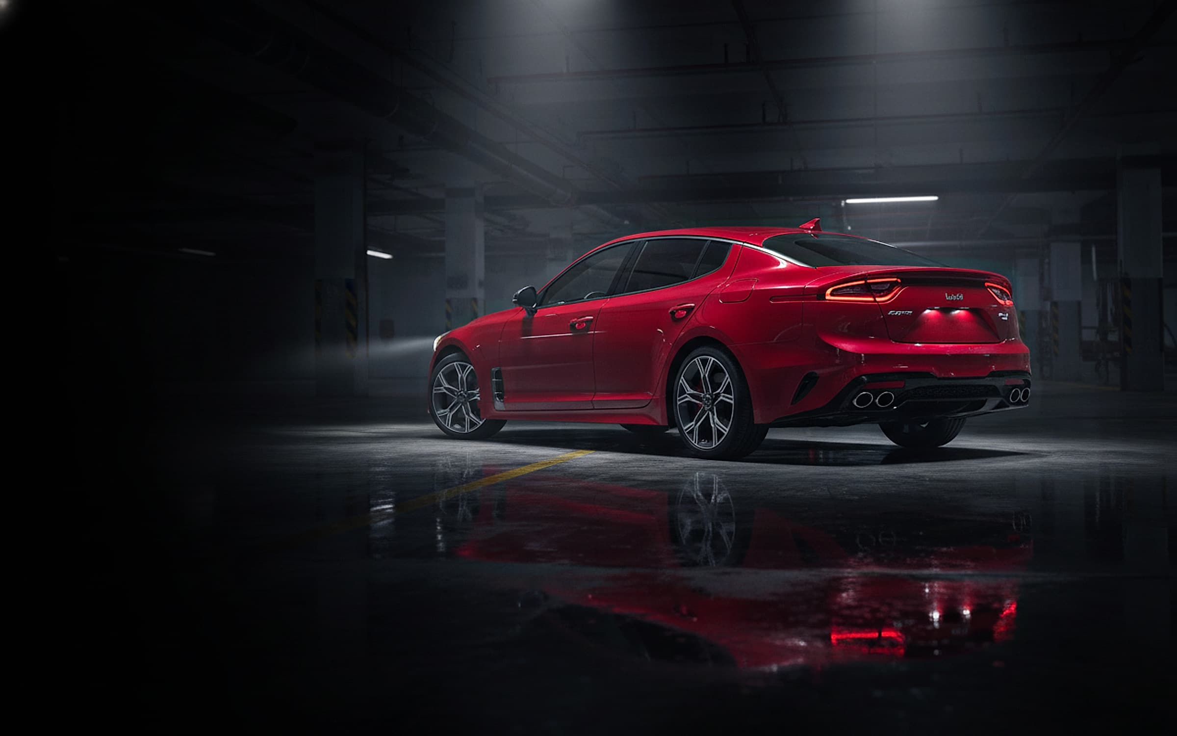 Kia Stinger GT — Rear-drive sport fastback sedan hero photograph