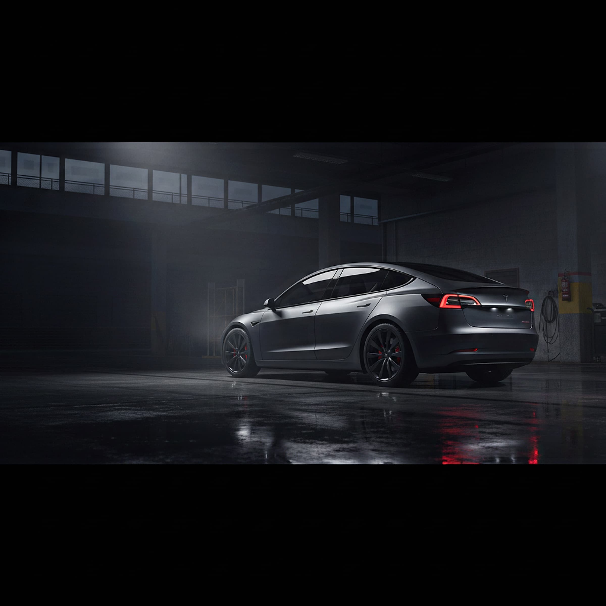 Tesla Model 3 — Electric premium / performance sedan hero photograph