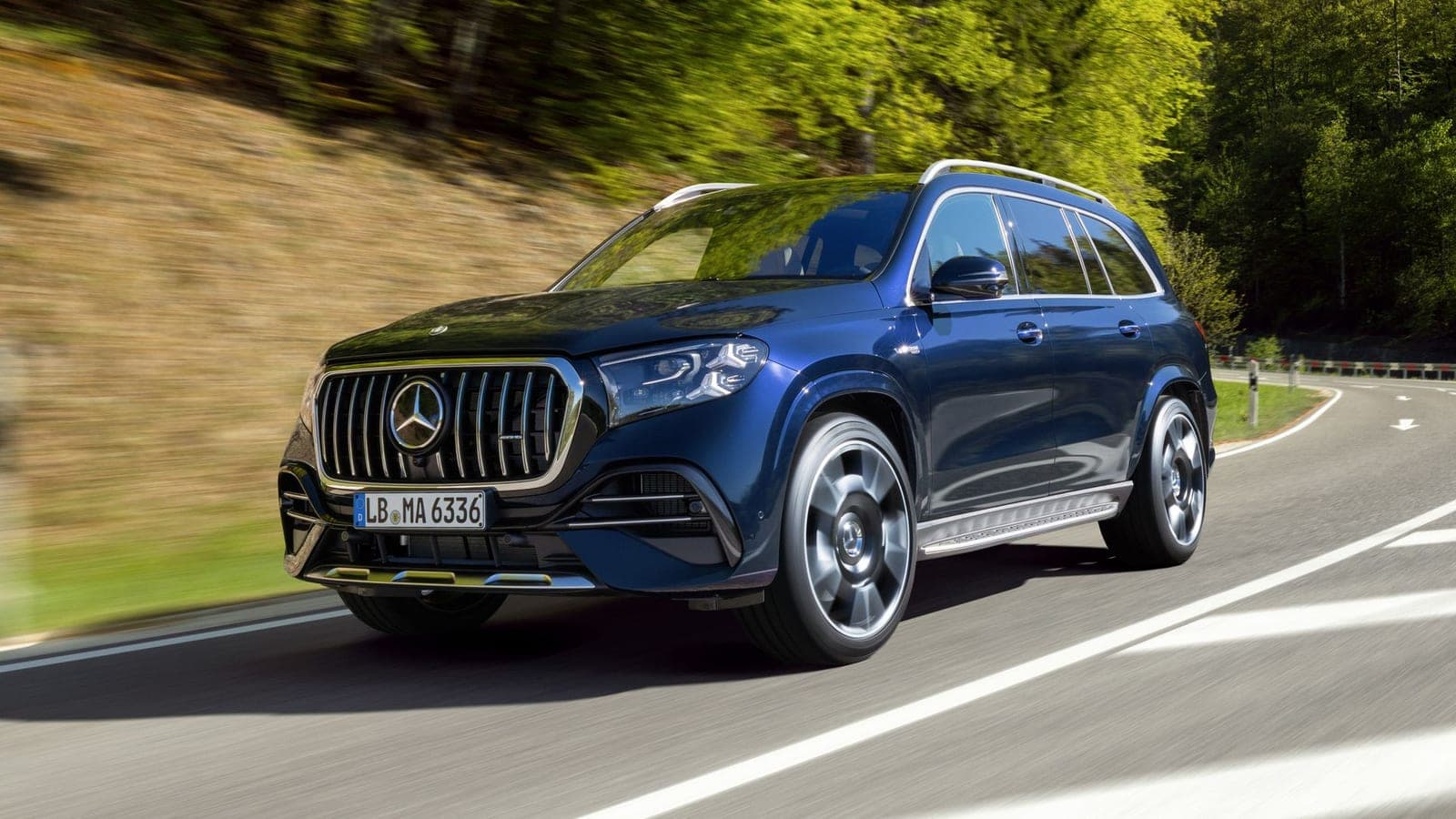 The GLS 63 — a three-row SUV that hits 60 in about 3.9 seconds.